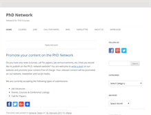 Tablet Screenshot of phd-network.eu